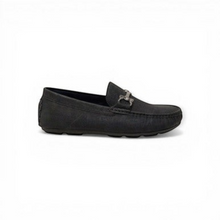 MOODBOARD Jaguar black leather loafers for men featuring a classic metal bit detail and comfortable slip-on design.